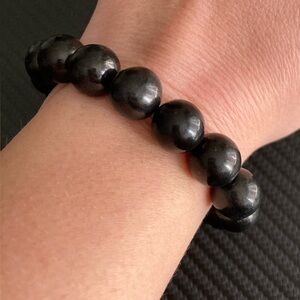 Black Beaded Shungite Bracelet